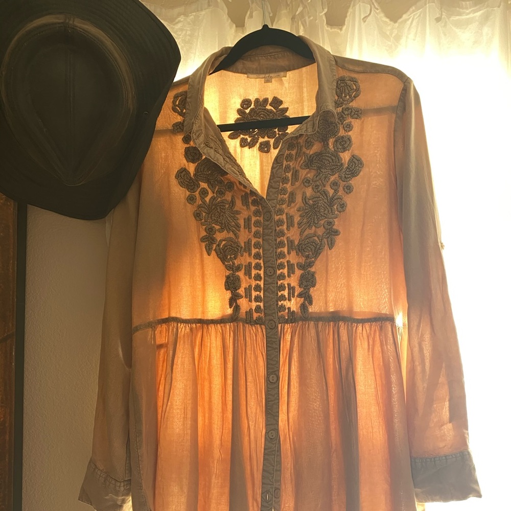 Beautiful Embroidered Boho Top